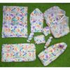 Godadi Wala Baby Bedding Set Embroidery with Digital Fish & Elephant set  (0-10)Months (Multi)