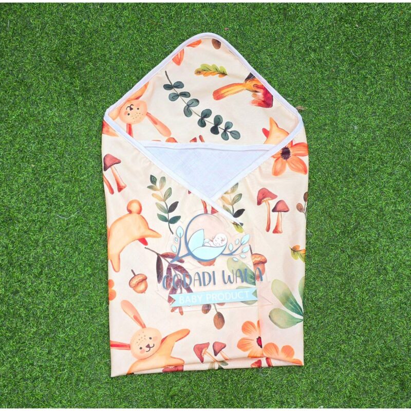 Godadi Wala Baby Bedding Set Embroidery with Digital Rabbit set  (0-10)Months (Multi) - Image 2