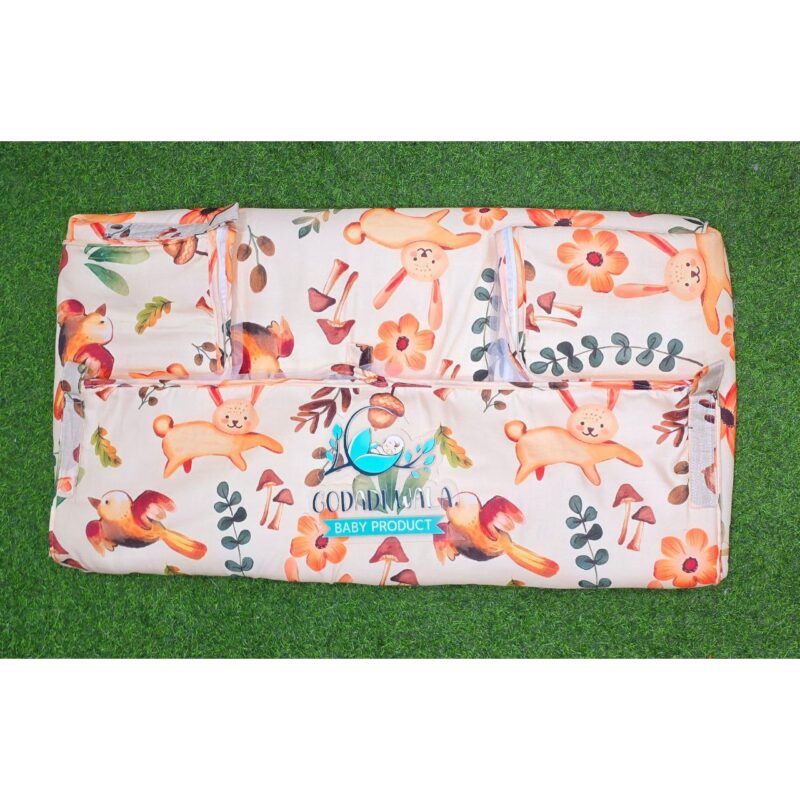 Godadi Wala Baby Bedding Set Embroidery with Digital Rabbit set  (0-10)Months (Multi) - Image 7