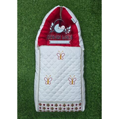 GODADI WALA baby Embroidery Work Carry Bag (khushali) (I Love Mom Set) (Red)