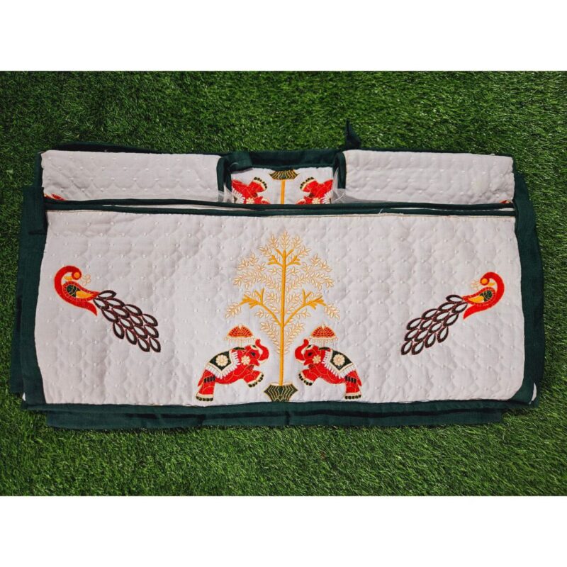 Godadi Wala Baby Bedding Set Embroidery Work Hathi-Mor Set (0-10)Months - Image 5