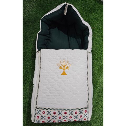 GODADI WALA baby Embroidery Work Carry Bag (khushali) (New Mor Set) (green)