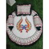 GODADI WALA baby Embroidery 4 Pcs Round Godadi Set (New Mor Set) (Green)