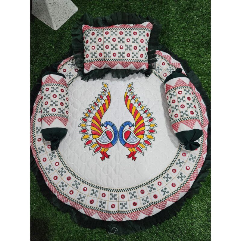 Godadi Wala Baby Bedding Set Embroidery Work New Mor Set (0-10)Months - Image 3