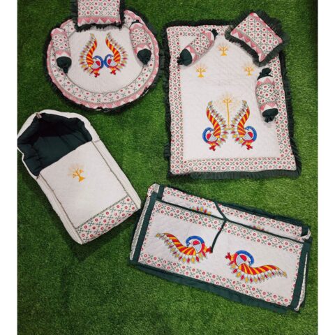 Godadi Wala Baby Bedding Set Embroidery Work New Mor Set (0-10)Months