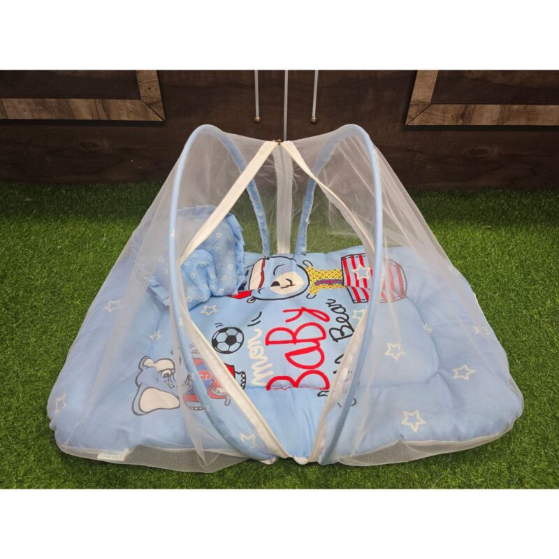 Godadi Wala Baby Bedding Set 9 Pcs Digital Print Combo (0-10)Months (Baby Chan Bear) - Image 2
